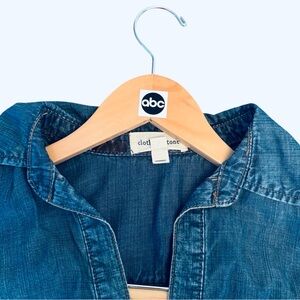 Movie and TV Clothes xs SCREEN-USED 2010s anthropologie cloth & stone blue denim